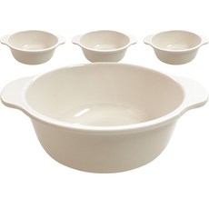 韓國製 Roya 美耐皿嬰兒食品碗 11.5cm, 淺米色, 4個