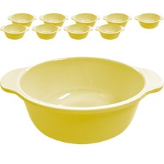韓國製 Roya 美耐皿嬰兒食品碗 11.5cm, 淺黃色, 10個