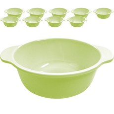 韓國製 Roya 美耐皿嬰兒食品碗 11.5cm, 淺綠色, 10個