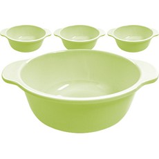 로흐야 국산 멜라민 이유식볼 11.5cm, 연그린, 4개