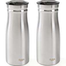 O'lbia 不鏽鋼水瓶 2入, 混合色, 1L, 2個