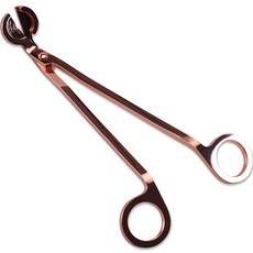 LangWooJeong 不鏽鋼蠟燭燭芯剪 燭芯剪刀, 1個, 玫瑰金