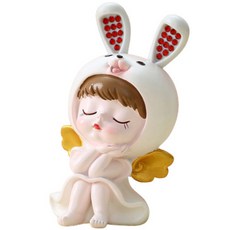 올라운더 귀여운 토끼 아기 큐빅 장식모형, A