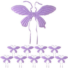 MEO 居家生日派對 蝴蝶翅膀氣球 單翼 閃亮, 紫色, 10個
