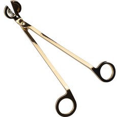 LangWooJeong 不鏽鋼蠟燭燭芯剪 燭芯剪刀, 1個, 金色