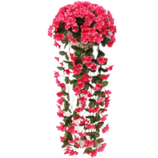 조화 청린 원예 인테리어 거실 발코니 벽걸이, 로즈 레드