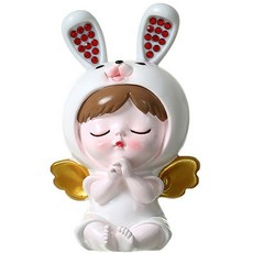 올라운더 귀여운 토끼 아기 큐빅 장식모형, B