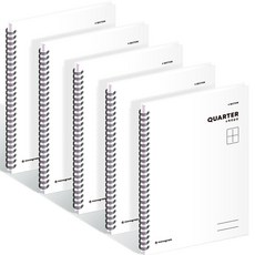 Monogram 1/4 QUARTER 數學練習本 MG-0139, 5個, PURE WHITE