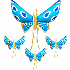 MEO 居家生日派對 蝴蝶翅膀氣球, 4個, 森林藍色仙子