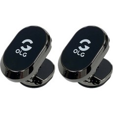 Olg 車用720度磁吸支架, 黑色, 2個
