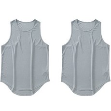 男款運動層次網狀長芒果背心 2件