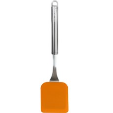 GENIAL IIluso系列四角矽膠鍋鏟, 拋光銀, 1個