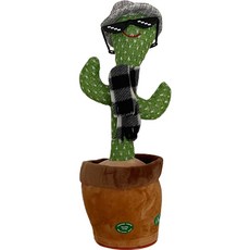 Dadaland 可錄音音樂搖擺仙人掌娃娃, 04墨鏡款, 35cm, 1個