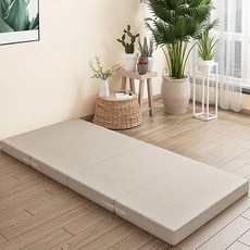 K&S Biz 4段折疊床墊兼沙發, 米色