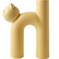 YoungMarket 陶瓷貓咪花瓶, 檸檬奶油