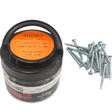이노공구 콘크리트피스 접시머리 메탈 NP003 4 x 38 mm, 1개