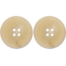 동대문단추왕 코트 정장 리얼 단추 소뿔 01 H10 15mm, BE, 2개