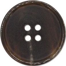 동대문단추왕 코트 정장 리얼 단추 소뿔 01 H10 25mm, MBR, 1개