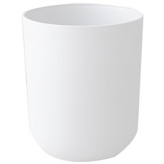 Leovince 大型圓筒形花盆, 白色