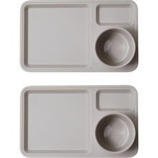 Awakensense 早午餐2款 x 2件組, 牛奶灰褐色