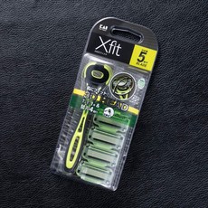 KAI 貝印 男士一次性剃須刀套組 XF5-4BS5 Xfit 敏感肌膚纖薄套組, 1組, 剃須刀 + 替換刀片 4p