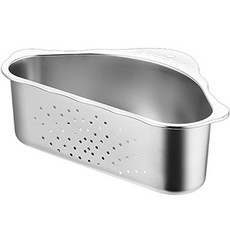 Mins Living 不鏽鋼轉角置物籃, 升級三角