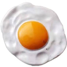 Theierdeujoo冰箱磁鐵食物迷你模型磁鐵平底鍋, 白色