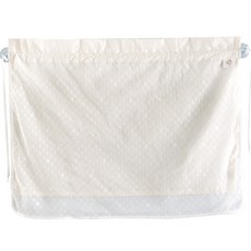 wowbaby 嬰幼兒遮陽罩 汽車車用遮陽罩 嬰兒推車罩 毛毯 純棉雙層蕾絲, 象牙白, 1個