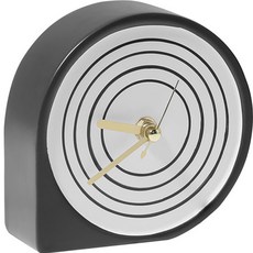 現代生活書桌佈置靜音時鐘桌面裝飾小物, 黑白色