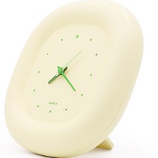 現代生活 壁鐘兼桌鐘 兩用指針時鐘, 奶油黃