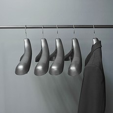 西裝用 西裝 飯店 衣架 XL 42.5cm, 黑色, 5個