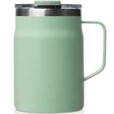 TUMS Mirom Cony不銹鋼馬克杯, 480ml, 橄欖綠