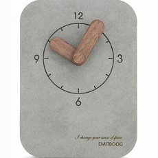 現代家居美型桌鐘, 灰色