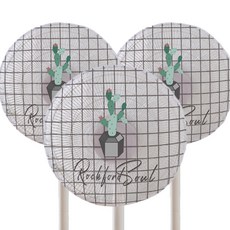 Clara卡通電風扇安全網 50cm, 格紋仙人掌, 3個