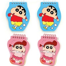 蠟筆小新 Flying Whales 造型筆記本 2款 x 2入組, A 小新, 妮妮, 1套