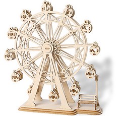 組裝 DIY 興趣 立體拼圖 摩天輪 S, 120件, 單一顏色, 1個