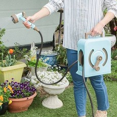 全覆蓋攜帶型手把水管 10m, 藍色, 1個