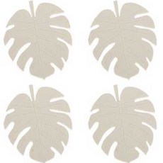 푸코 르리에 실리콘 컵받침, 화이트, 4개