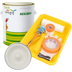 삼화페인트 아이생각 친환경 수성내부 프로 4L 페인트 도구세트, 더스티베이지, 4000ml, 1개
