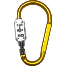 Travel Cube 彩色鎖扣 3位密碼鎖 大型 金色, 1個