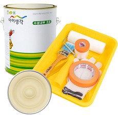 삼화페인트 아이생각 친환경 수성내부 프로 4L 페인트 도구세트, 뉴트럴베이지, 4000ml, 1개