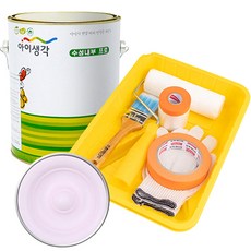 삼화페인트 아이생각 친환경 수성내부 프로 4L 페인트 도구세트, 라벤다, 4000ml, 1개