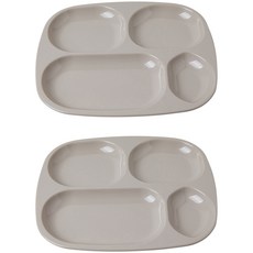 Awakensense 早晨餐盤 2入組, 牛奶灰褐色