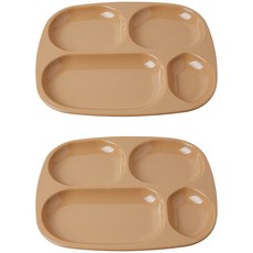 Awaken Sense早晨餐盤 2入, 砂米黃