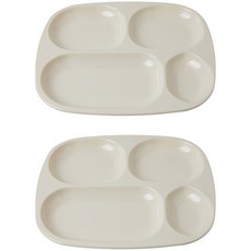 Awakensense 早晨餐盤 2入組, 奶油米白