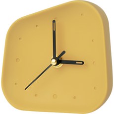 FULLES Slowing Flubber 桌鐘 110 x 110 x 35 mm, 芥末黃