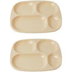 Awakensense 早晨餐盤 2入組, 奶油米色