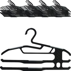 더블 오닉스 바지걸이, 블랙 + 그레이, 20개