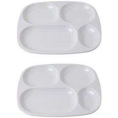 Awakensense 早晨餐盤 2入組, 純白色