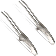 리빙글로리 올리브쿡 고기 스텐 핀셋 집게, 2개